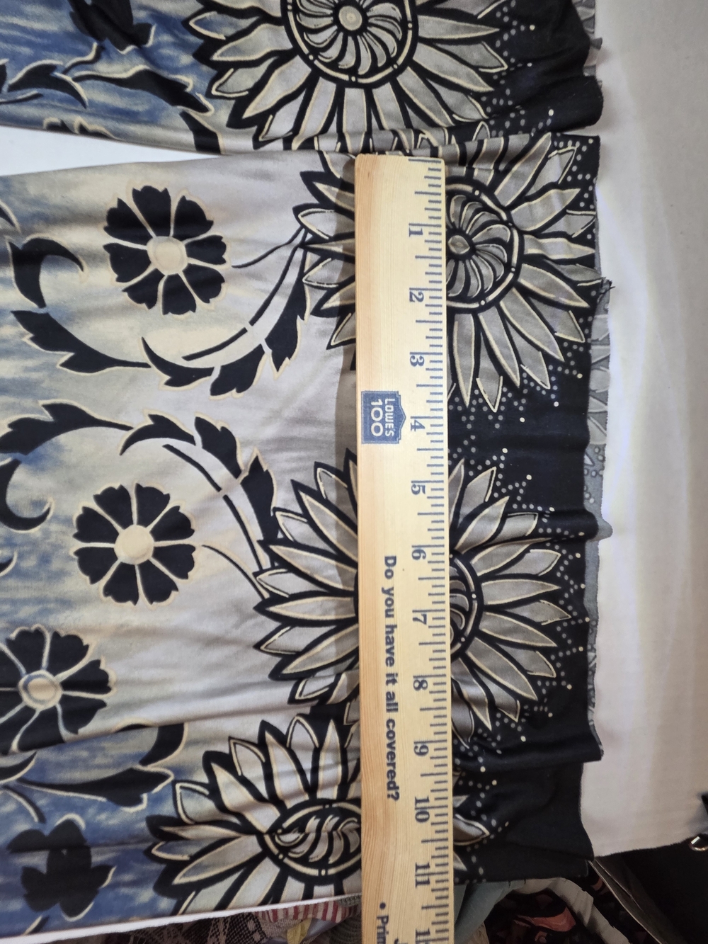 Boho Flow Pants with Mandala & Floral Print in Taupe and Black - Picture 9 of 13